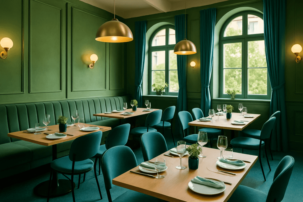 interior cozy setting at the best seafood restaurant in kollam