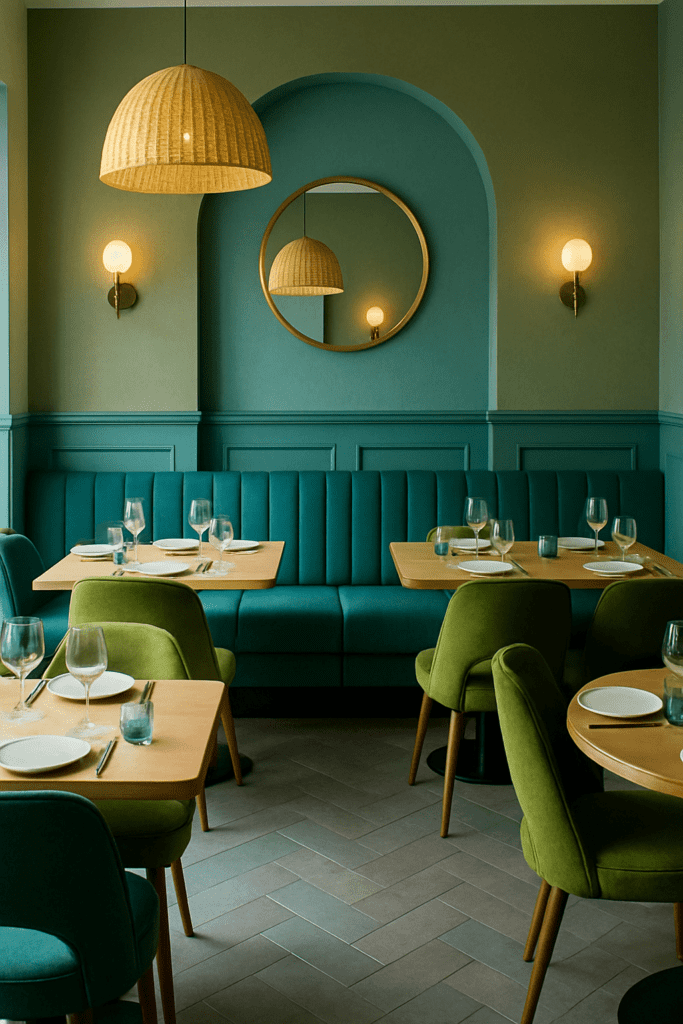 interior cozy setting at the best seafood restaurant in kollam