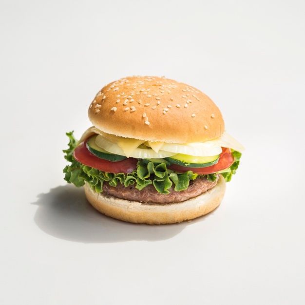 premium chinese chese burgere served at the restaurant in kollam