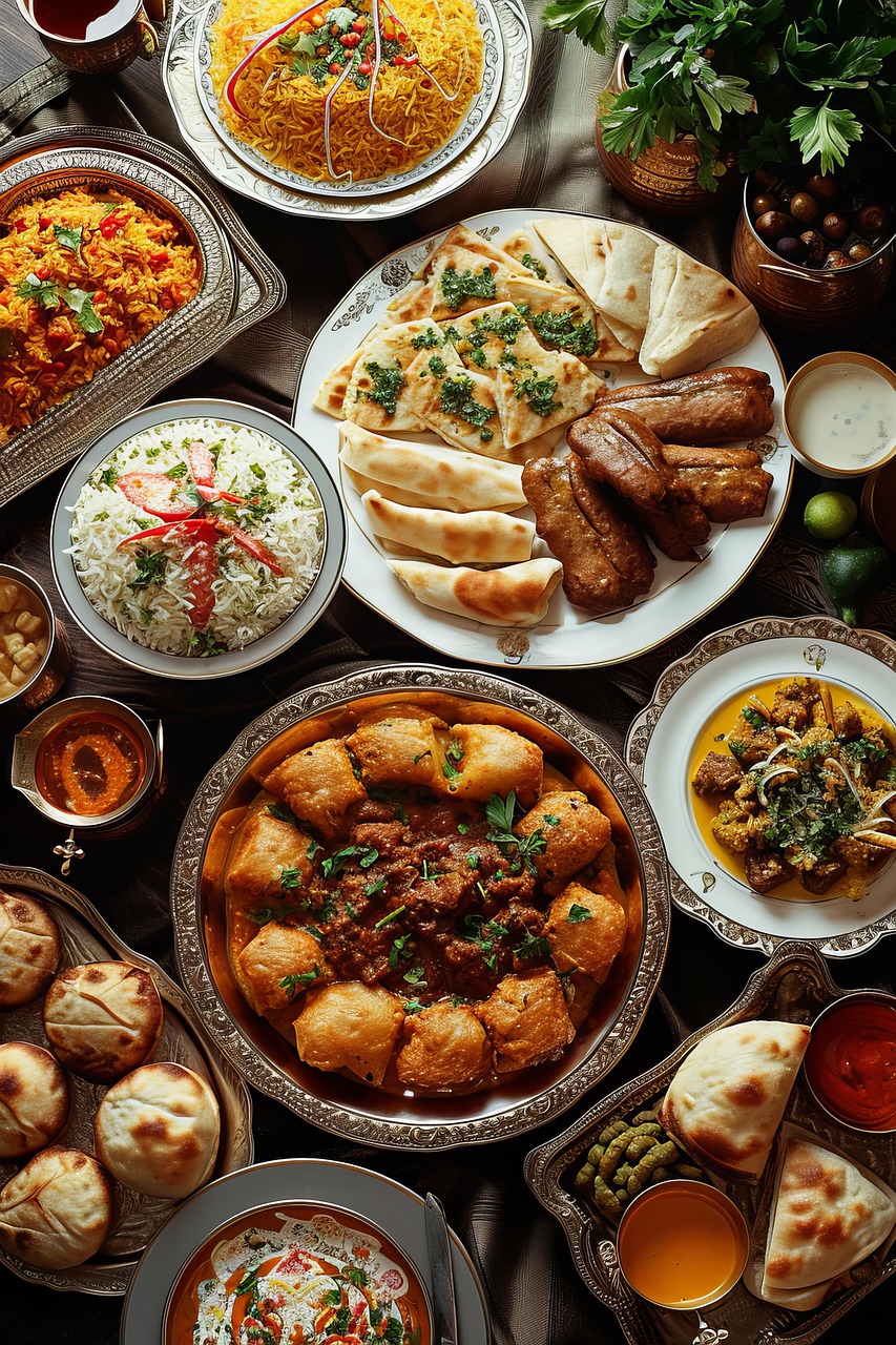"Arabic platter served at a popular restaurant in Kollam, featuring grilled meats, rice, and traditional Middle Eastern sides."